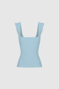 Dominique Healy - Naia Tank - Blue Rib
