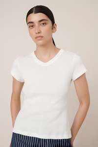 Tops: Kowtow - Ridge Tee - Off White