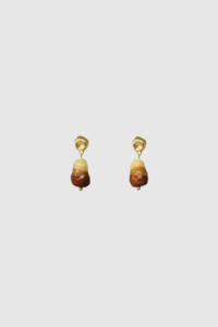 Earrings: CLED - Sandstone Earrings - Gold Vermeil