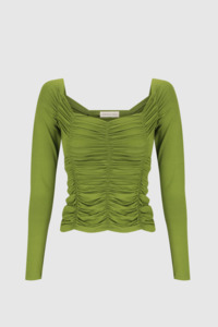 Dominique Healy - Jolene Longsleeve Tee - Moss