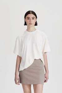 Commoners - Hemp Jersey Boy Tee - Rice White