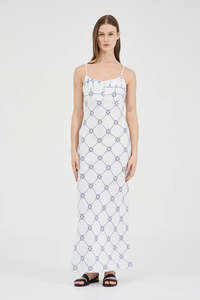 Friend Of Audrey - Seashell Linen Singlet Dress - Seashell