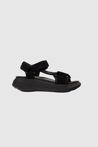 Onwuad - Schon Tech Nubuck Leather Sandal - Black