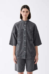 Outland Denim - Lulu SS Shirt - Mercury