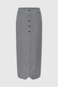 LAST ONE | Third Form - Metropolis Tailored Maxi Skirt - Smoke