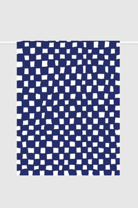 Father Rabbit - Tea Towel - Hand-Drawn Checkers