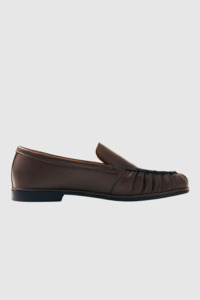 Alohas: Alohas - Marty Brown Leather Loafers