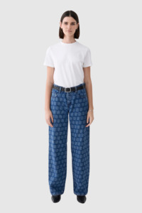 Outland Denim: Outland Denim - Avril Low Slouchy Wide Jean - Icon Dusk