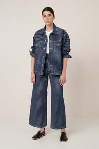 Kowtow - Riley Jacket - Chalk Stripe