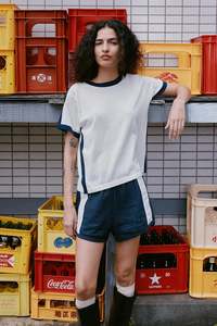 Rowie - Rania Contrast Tee - Ink