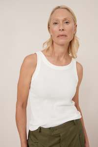Kowtow - Ridge Singlet - Off White