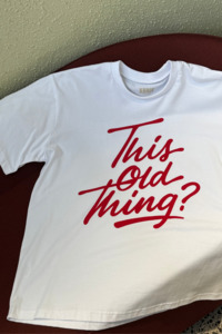 Annie - This Old Thing Tee - White & Red
