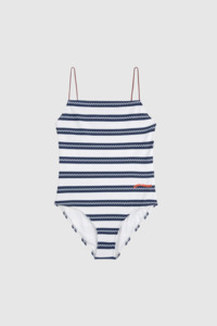 Swimwear: Bobo Choses - Stripes Texture Swimsuit