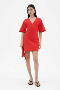 Dresses: Thinking Mu - Kim Dress - Fiery Red
