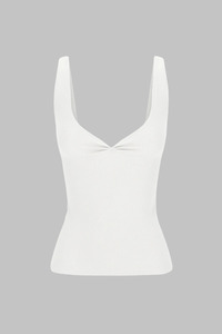 Tops: Dominique Healy - Jill Tank - Off-white