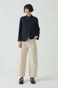 Toast - Garment Dyed Cotton Linen Neat Jacket - Slate