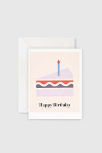 Lettuce - Happy Birthday Cake Card