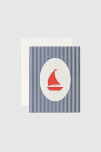 Father Rabbit Stationery: Lettuce - Sail Boat Card
