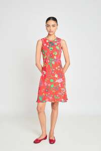 Twenty Seven Names - Butterflies Dress - Red Floral