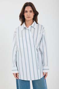 Norr - Apio Shirt - White Stripe
