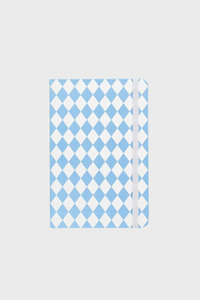 Home: Father Rabbit - Hardcover Notebook - Blue Diamonds