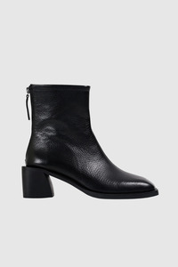 Footwear: Commonplace Essentials - Brooklyn Square Toe Boot - Black
