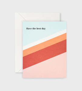 Father Rabbit Stationery - Have the Best Day Card