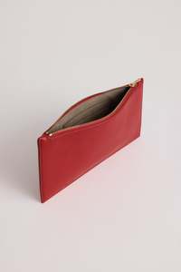 Yu Mei - Hannah Envelope - Lobster Red Lambskin