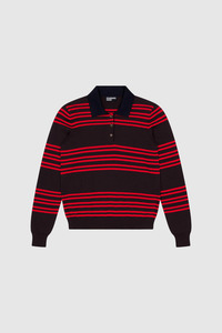 Standard Issue - Merino Polo Shirt - Ribbon Stripe