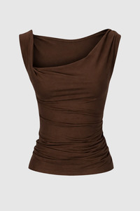 Tops: Dominique Healy - Nevermind Singlet - Espresso