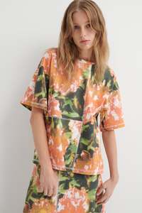 Tops: Kowtow - Montage Tee - Flower Book