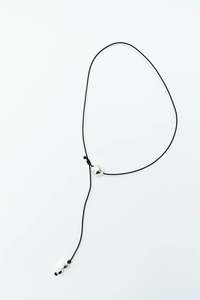 Nina Gordon - Figure Cord Necklace - Silver
