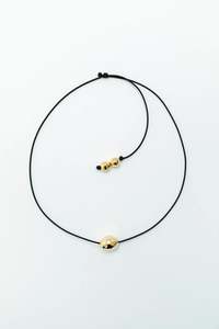 Nina Gordon - Figure Cord Necklace - Gold