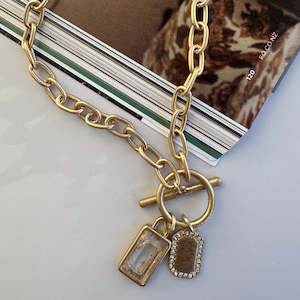 Necklaces: Jewelled Charm Necklace