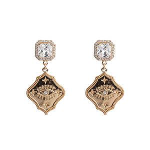 Eye Spy Collection: Diamanté Celestial Drop Earrings