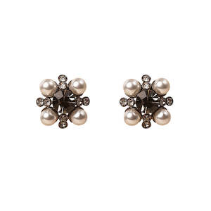 Layer With Luxury: Pearl Cluster Earrings