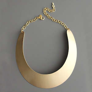 Layer With Luxury: David Aubrey Brass Collar Necklace