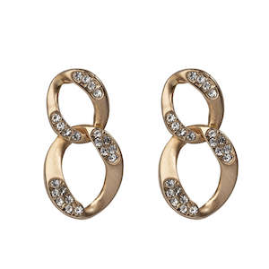 Glass Earrings 1: Jewelled Link Earrings