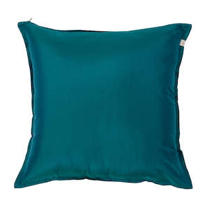 Cushion Covers: Silk Cushion Cover in Kingfisher