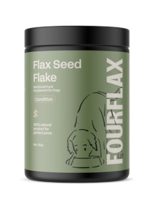 For Dogs: Canine Flax Seed Flake - Natural Fibre Supplement for Dogs
