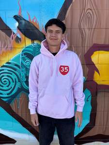 Adult Clothing: 35 HOODIE BABY PINK TOKOMARU BAY