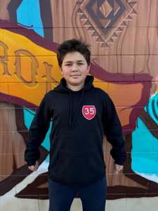 Kids Clothing: 35 KIDS HOODIE BLACK TOKOMARU BAY