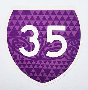 Stickers: 35 STICKER PURPLE