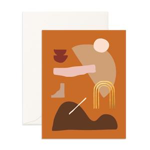 Blank Cards: Ginger Composition Greeting Card