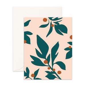 Holly Greeting Card