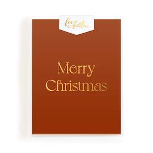 Teacher Cards: Merry Christmas Crimson Greeting Card Boxed Set
