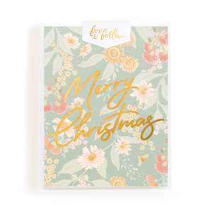 Teacher Cards: Christmas Botanika Greeting Card Boxed Set