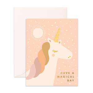 The Muse: Magical Unicorn Greeting Card
