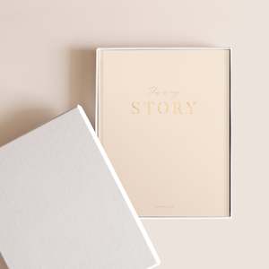 This Is My Story Memoir Journal Cream Boxed