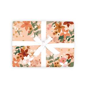 Bohemia: Bohemia Cream Gift Wrap Flat Sheet - 12 Sheet Pack